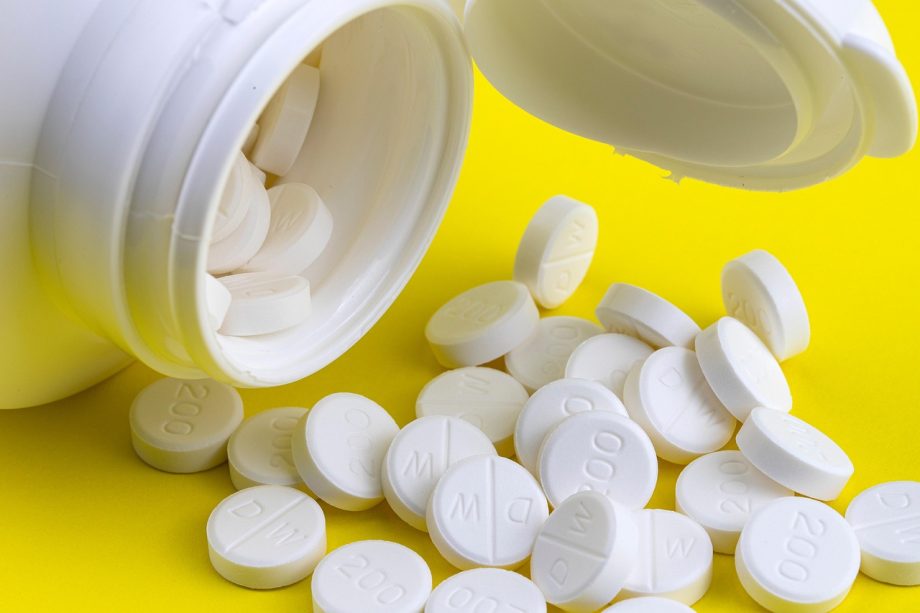 Baasje geeft haar hond een supplement in de vorm van een capsule